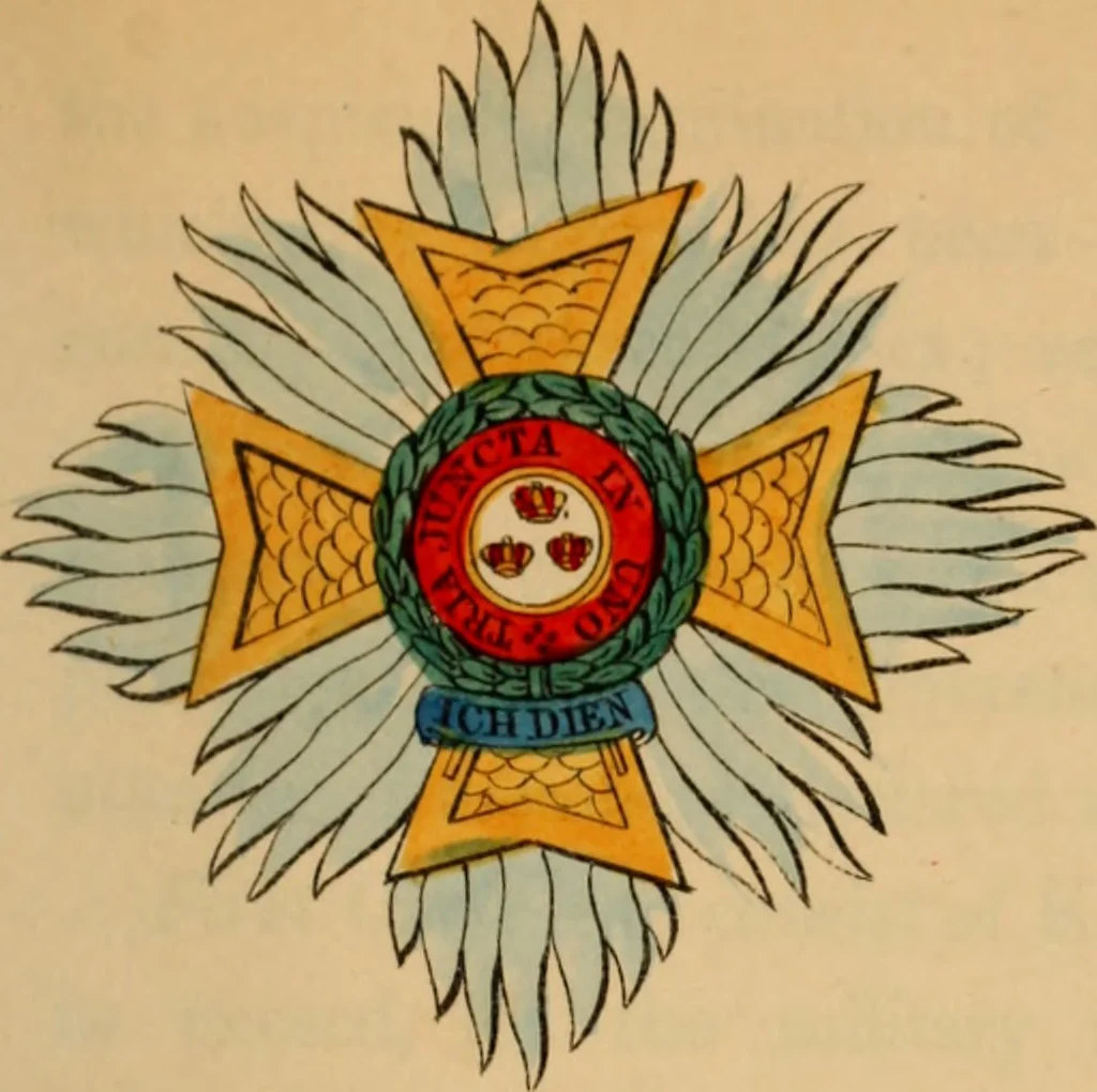 An illustration from The book of orders of knighthood and decorations of honour of all nations ..., 1858, leaf 226