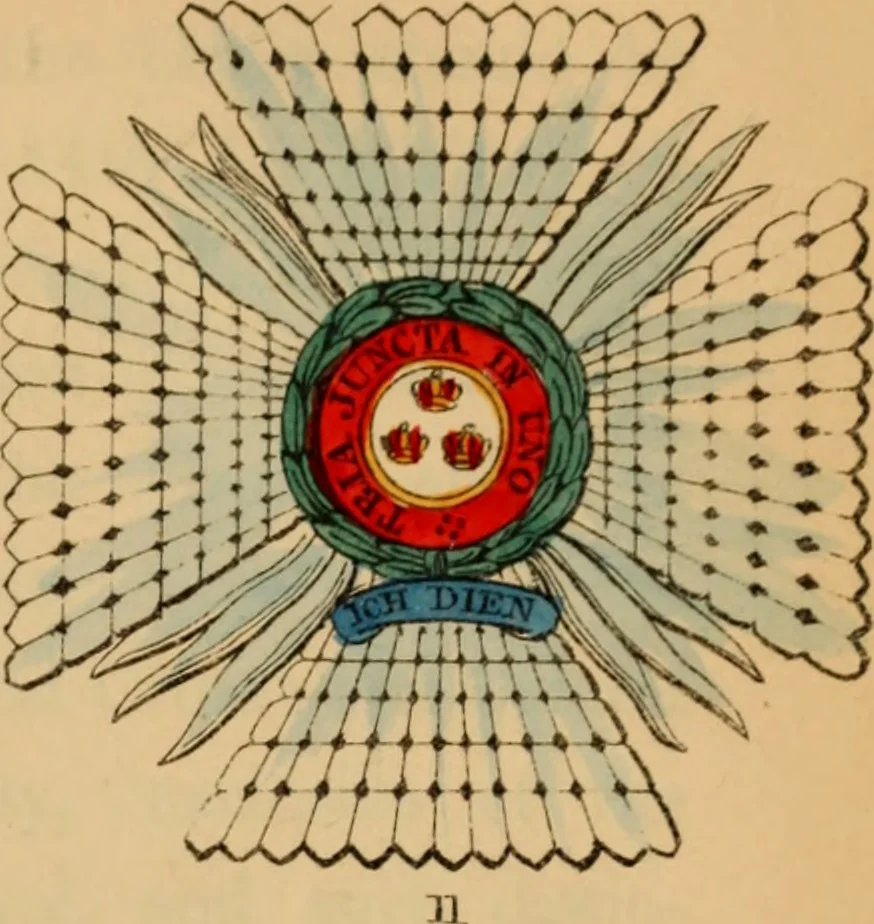 An illustration from The book of orders of knighthood and decorations of honour of all nations ..., 1858, leaf 226
