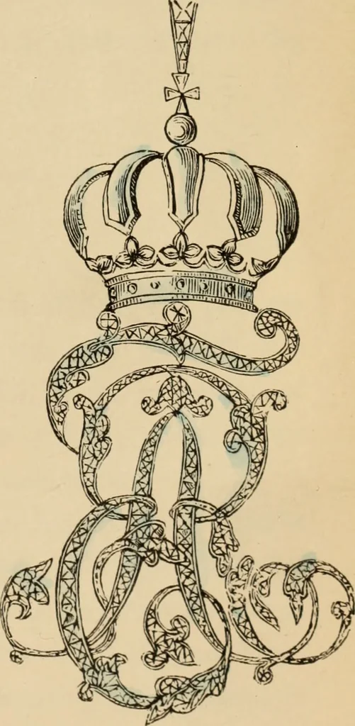 An illustration from The book of orders of knighthood and decorations of honour of all nations ..., 1858, leaf 264