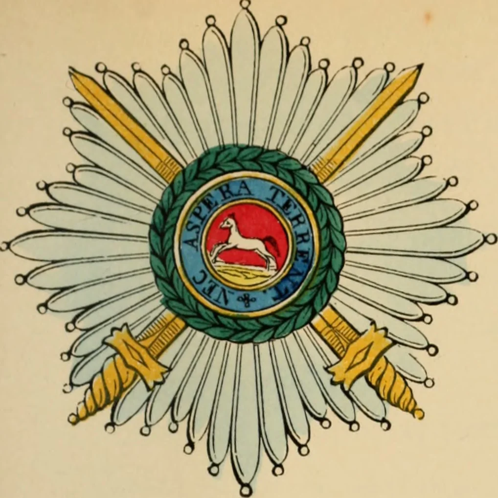 An illustration from The book of orders of knighthood and decorations of honour of all nations ..., 1858, leaf 270