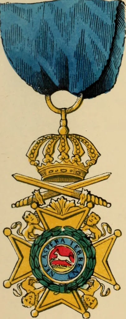 An illustration from The book of orders of knighthood and decorations of honour of all nations ..., 1858, leaf 270