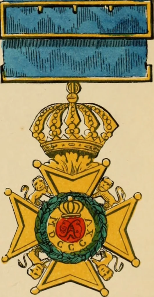 An illustration from The book of orders of knighthood and decorations of honour of all nations ..., 1858, leaf 270