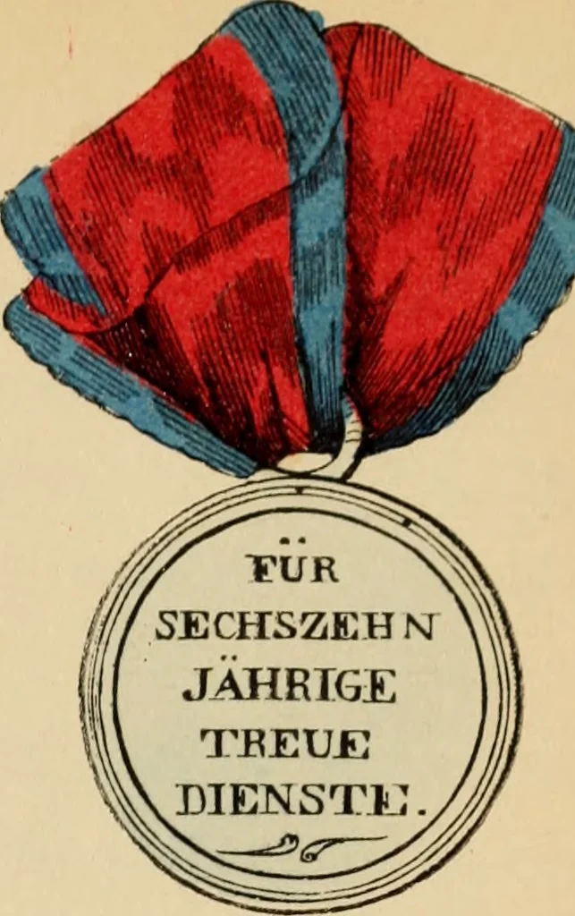 An illustration from The book of orders of knighthood and decorations of honour of all nations ..., 1858, leaf 276