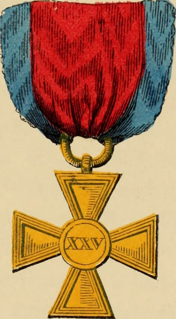 An illustration from The book of orders of knighthood and decorations of honour of all nations ..., 1858, leaf 276