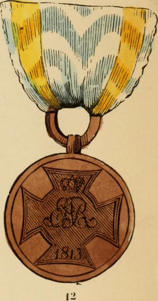 An illustration from The book of orders of knighthood and decorations of honour of all nations ..., 1858, leaf 282