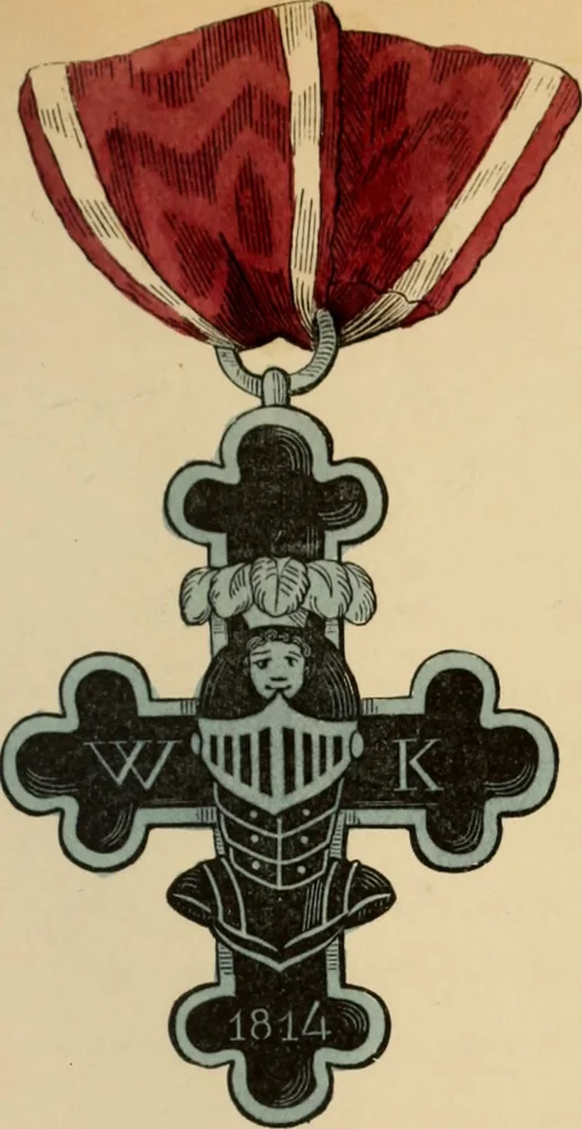 An illustration from The book of orders of knighthood and decorations of honour of all nations ..., 1858, leaf 300
