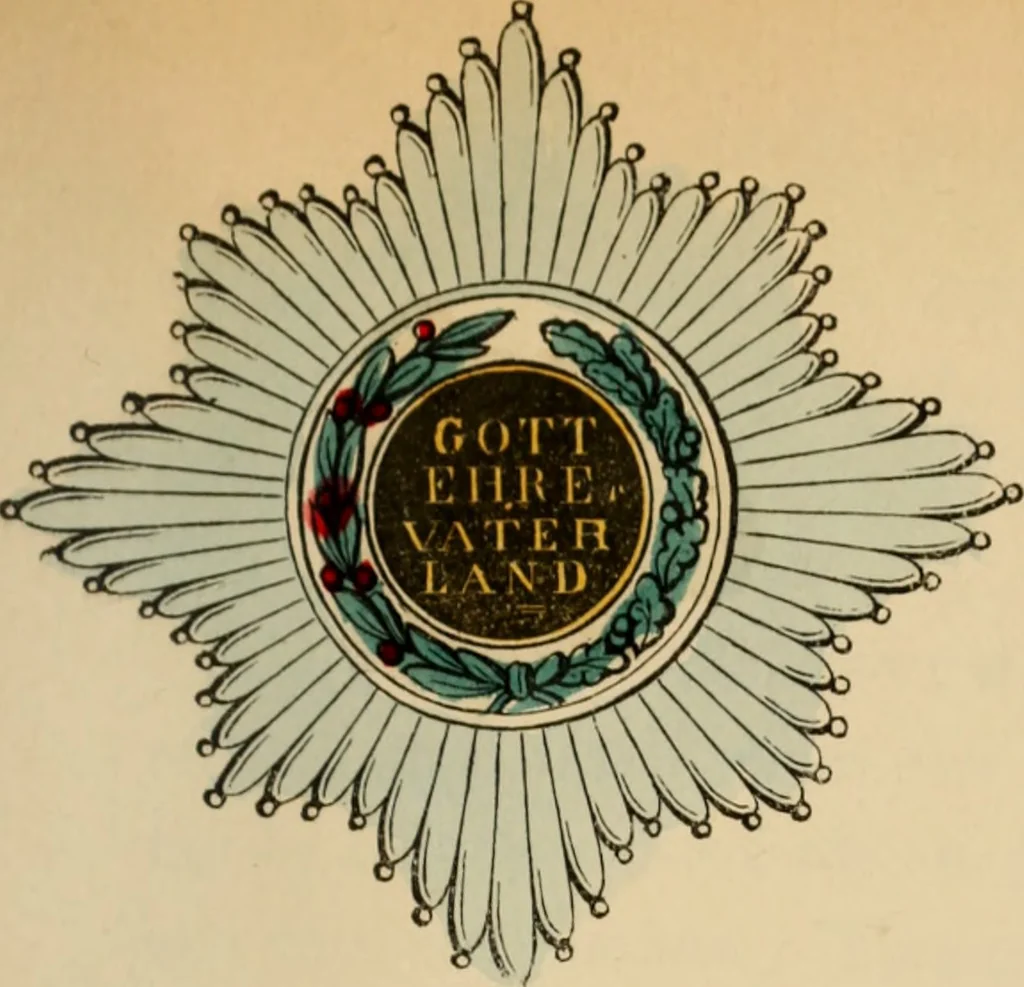An illustration from The book of orders of knighthood and decorations of honour of all nations ..., 1858, leaf 306