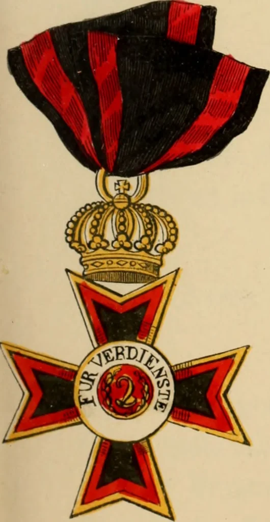 An illustration from The book of orders of knighthood and decorations of honour of all nations ..., 1858, leaf 306