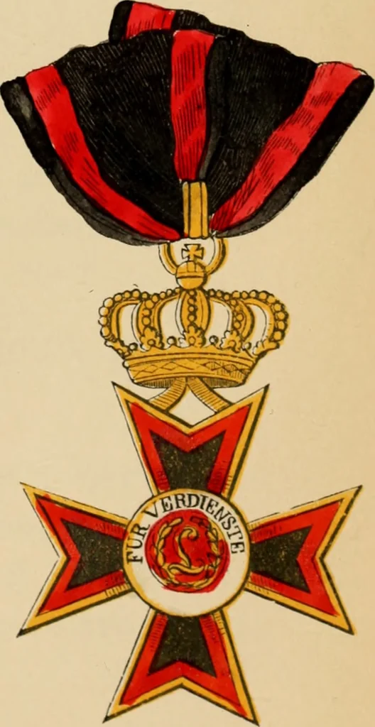 An illustration from The book of orders of knighthood and decorations of honour of all nations ..., 1858, leaf 306