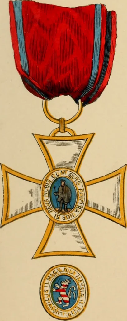 An illustration from The book of orders of knighthood and decorations of honour of all nations ..., 1858, leaf 312