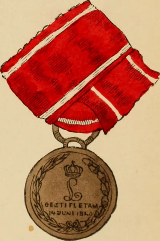 An illustration from The book of orders of knighthood and decorations of honour of all nations ..., 1858, leaf 312
