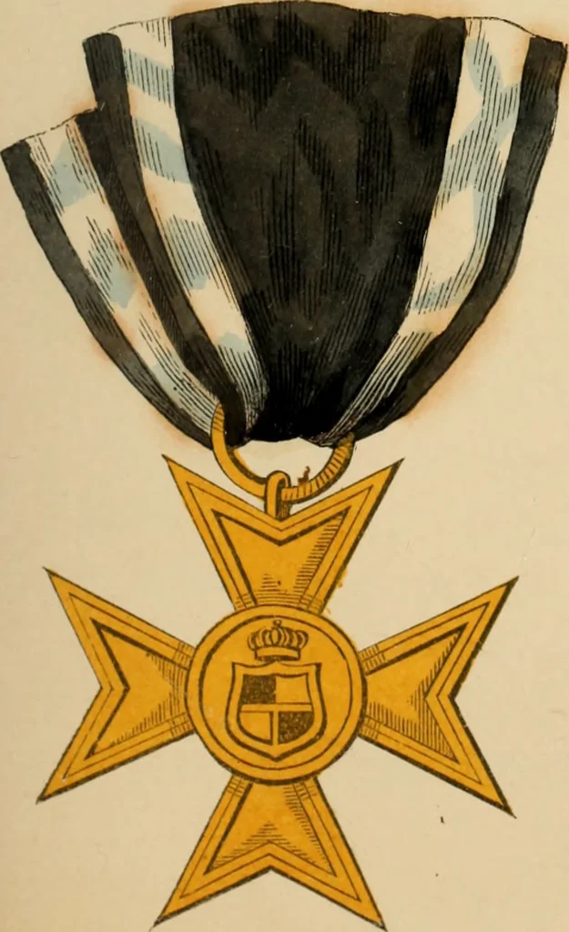 An illustration from The book of orders of knighthood and decorations of honour of all nations ..., 1858, leaf 318