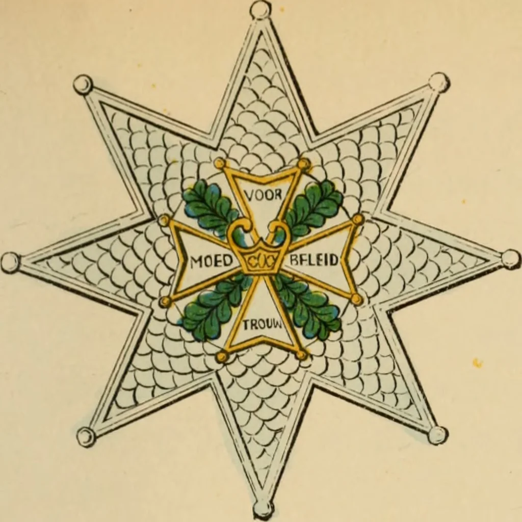 An illustration from The book of orders of knighthood and decorations of honour of all nations ..., 1858, leaf 326
