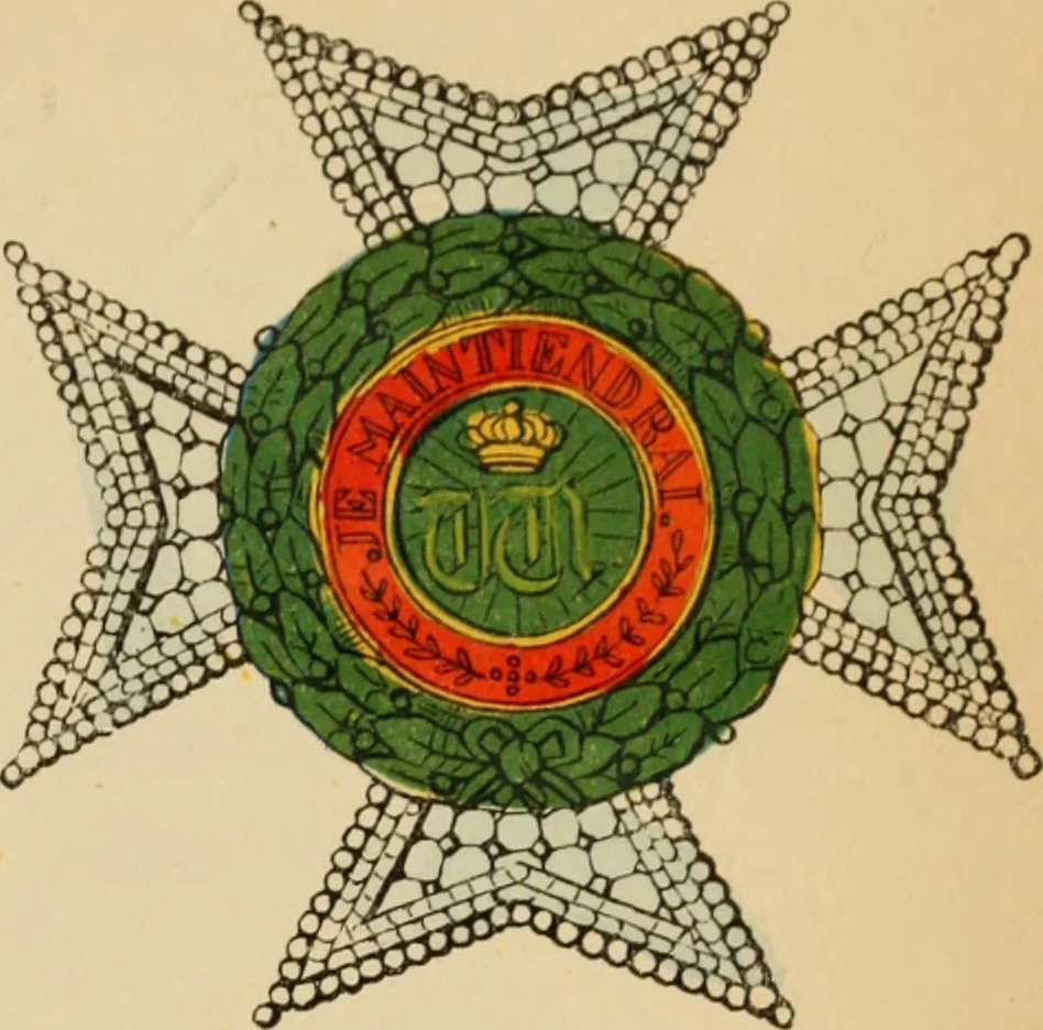 An illustration from The book of orders of knighthood and decorations of honour of all nations ..., 1858, leaf 326