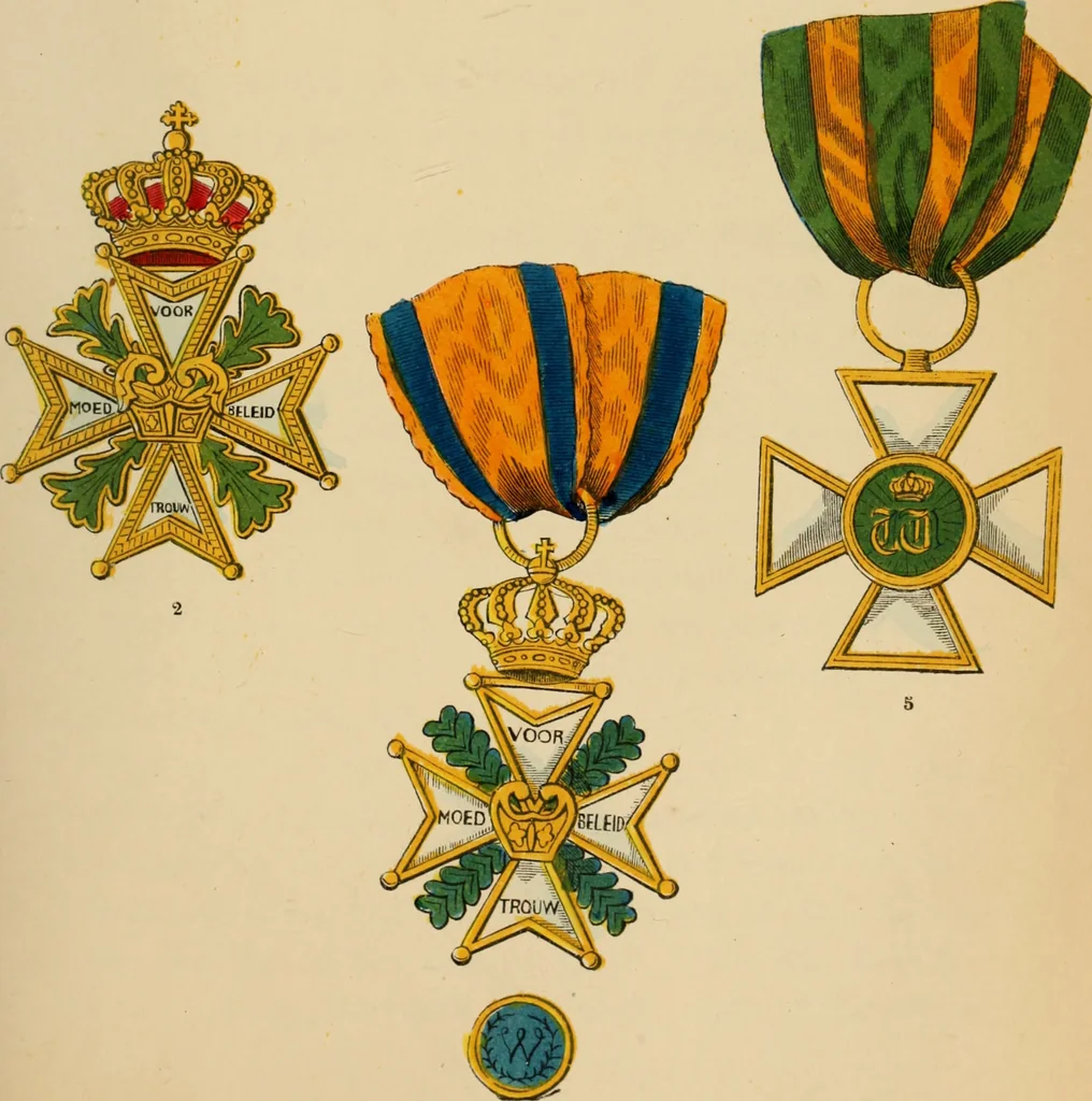 An illustration from The book of orders of knighthood and decorations of honour of all nations ..., 1858, leaf 326
