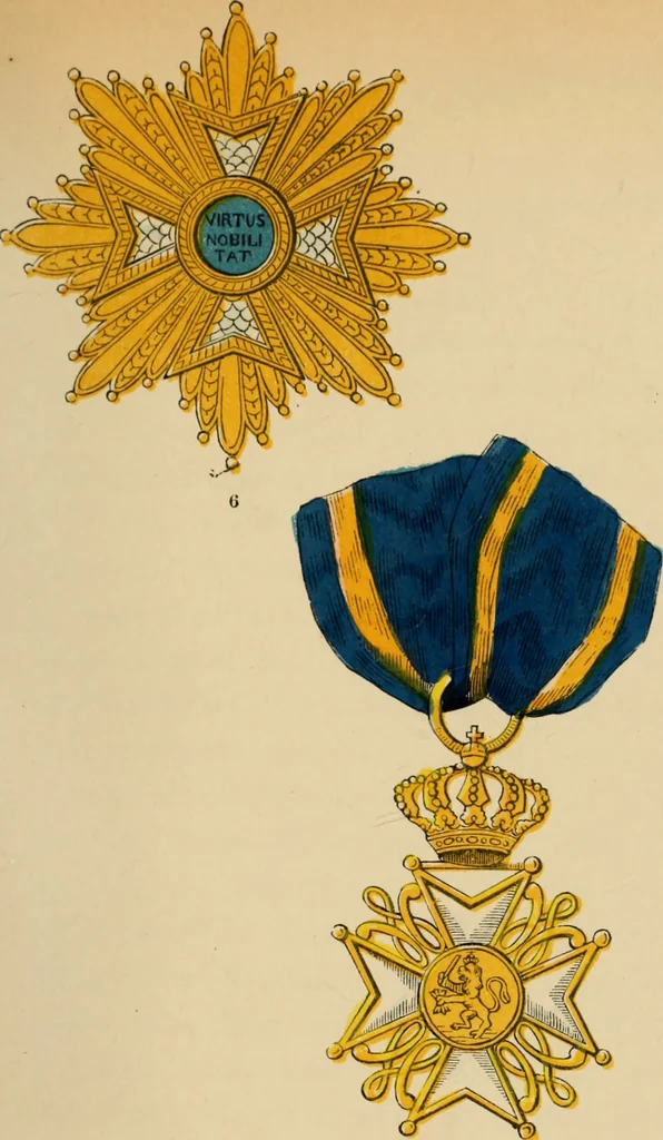 An illustration from The book of orders of knighthood and decorations of honour of all nations ..., 1858, leaf 332