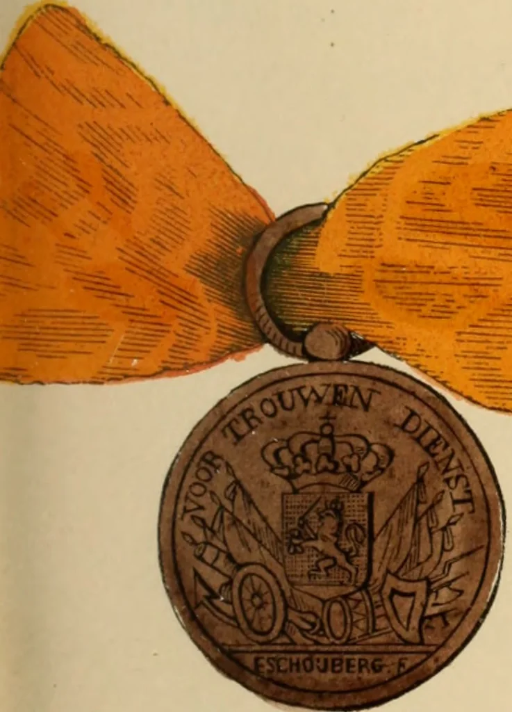 An illustration from The book of orders of knighthood and decorations of honour of all nations ..., 1858, leaf 338