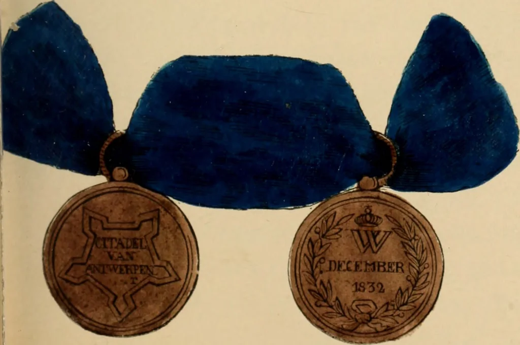 An illustration from The book of orders of knighthood and decorations of honour of all nations ..., 1858, leaf 338