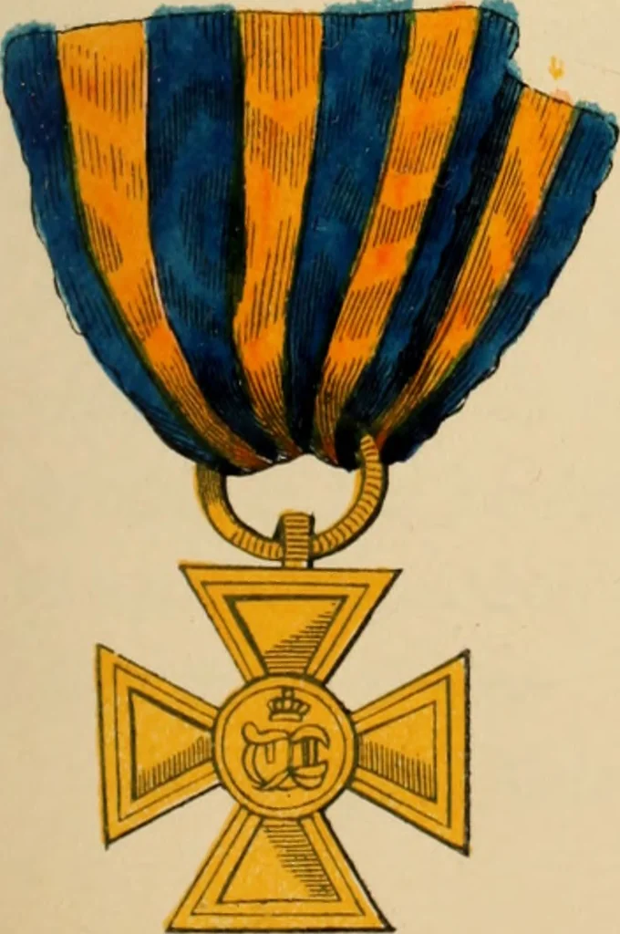 An illustration from The book of orders of knighthood and decorations of honour of all nations ..., 1858, leaf 348