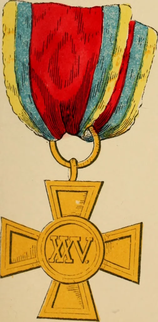 An illustration from The book of orders of knighthood and decorations of honour of all nations ..., 1858, leaf 360