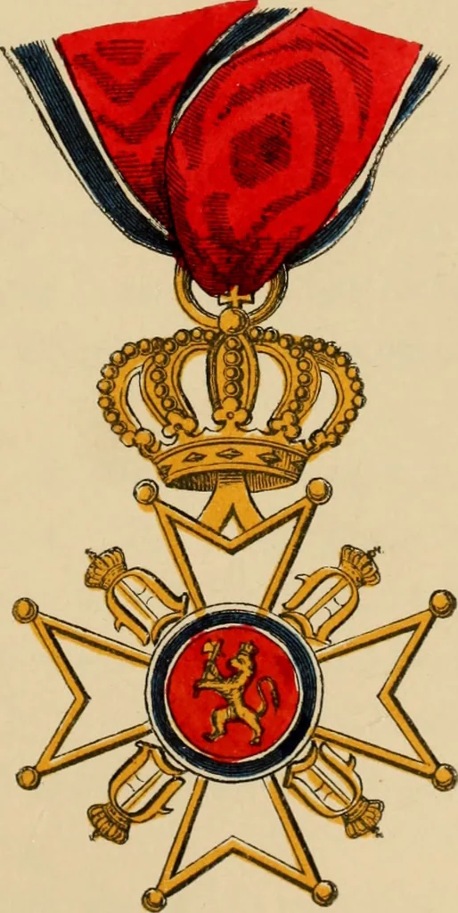 An illustration from The book of orders of knighthood and decorations of honour of all nations ..., 1858, leaf 376