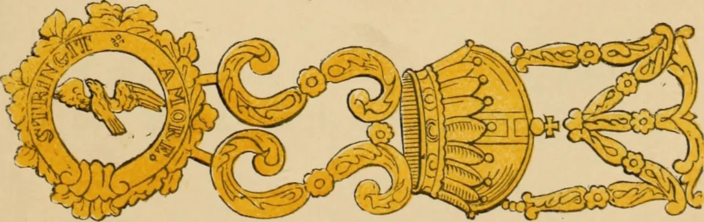 An illustration from The book of orders of knighthood and decorations of honour of all nations ..., 1858, leaf 38
