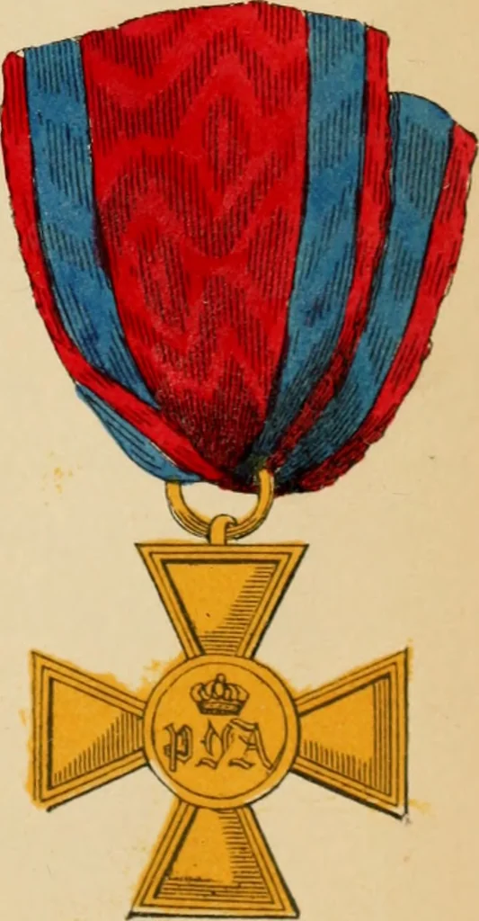 An illustration from The book of orders of knighthood and decorations of honour of all nations ..., 1858, leaf 382
