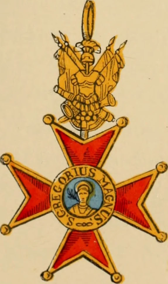 An illustration from The book of orders of knighthood and decorations of honour of all nations ..., 1858, leaf 390