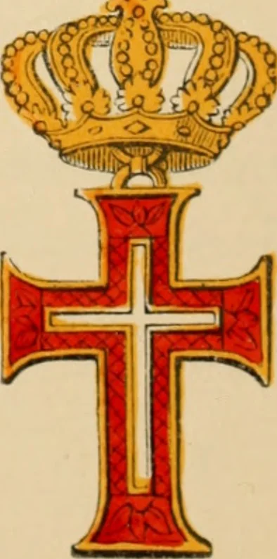 An illustration from The book of orders of knighthood and decorations of honour of all nations ..., 1858, leaf 390