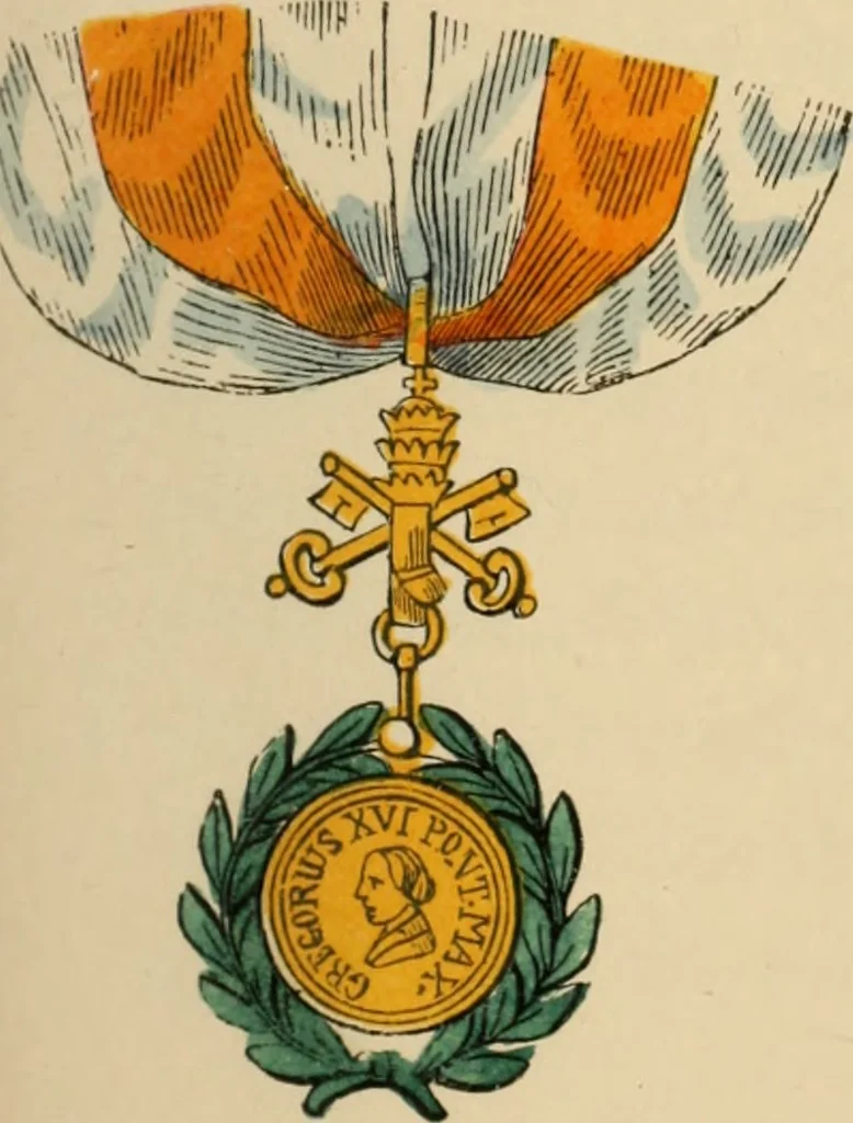 An illustration from The book of orders of knighthood and decorations of honour of all nations ..., 1858, leaf 400