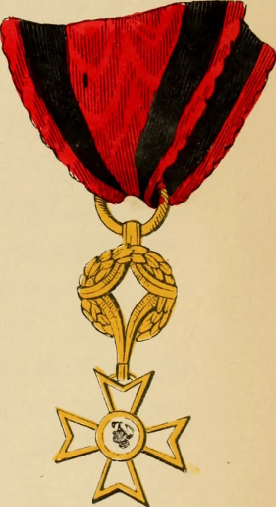An illustration from The book of orders of knighthood and decorations of honour of all nations ..., 1858, leaf 400