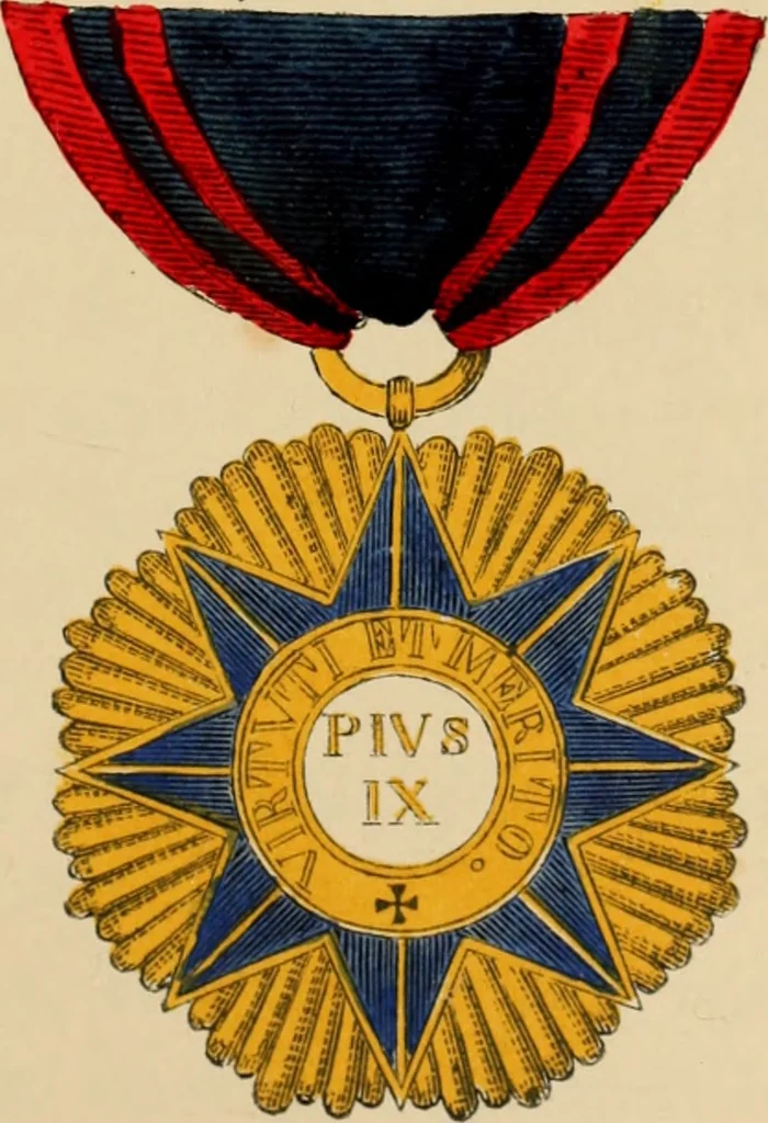 An illustration from The book of orders of knighthood and decorations of honour of all nations ..., 1858, leaf 406