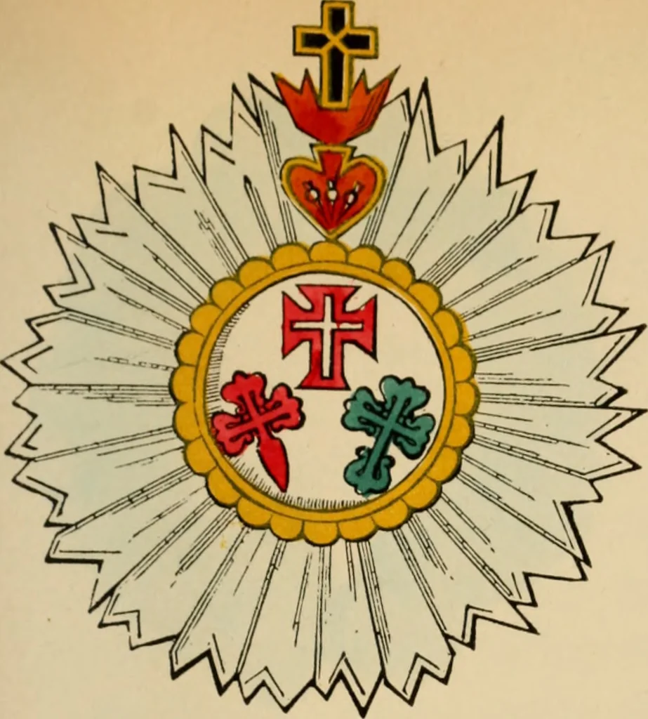 An illustration from The book of orders of knighthood and decorations of honour of all nations ..., 1858, leaf 428