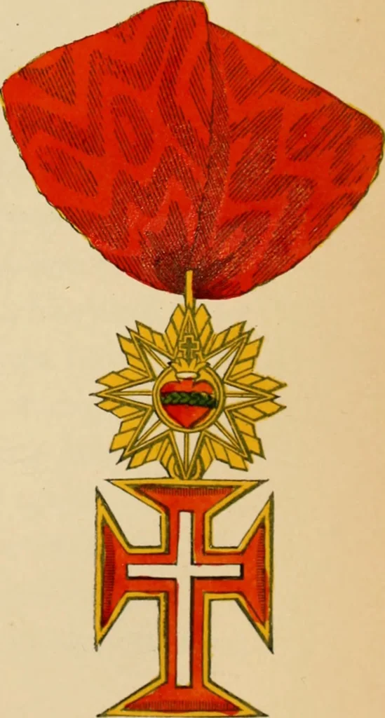 An illustration from The book of orders of knighthood and decorations of honour of all nations ..., 1858, leaf 434