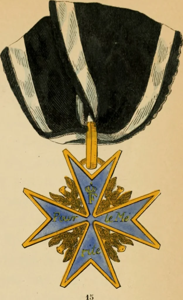 An illustration from The book of orders of knighthood and decorations of honour of all nations ..., 1858, leaf 464