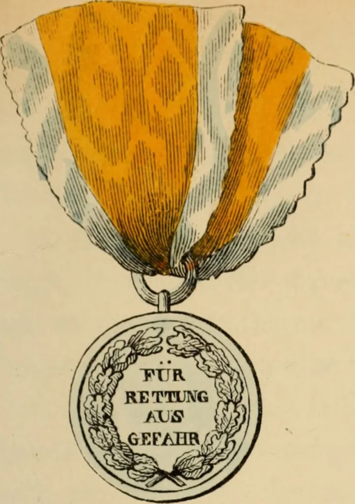 An illustration from The book of orders of knighthood and decorations of honour of all nations ..., 1858, leaf 488