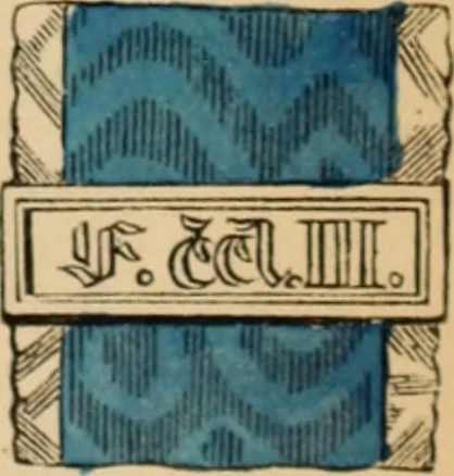 An illustration from The book of orders of knighthood and decorations of honour of all nations ..., 1858, leaf 488