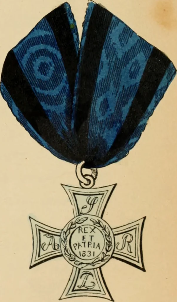 An illustration from The book of orders of knighthood and decorations of honour of all nations ..., 1858, leaf 534