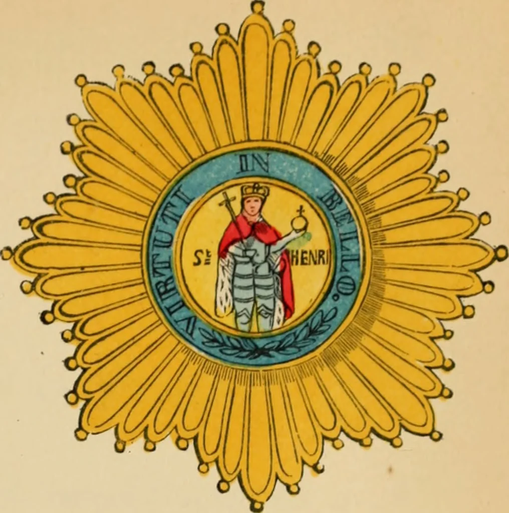 An illustration from The book of orders of knighthood and decorations of honour of all nations ..., 1858, leaf 574