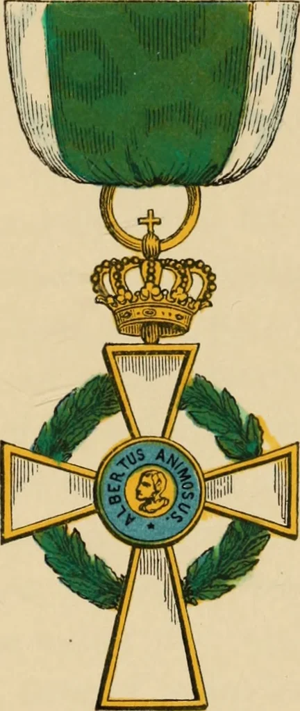 An illustration from The book of orders of knighthood and decorations of honour of all nations ..., 1858, leaf 582