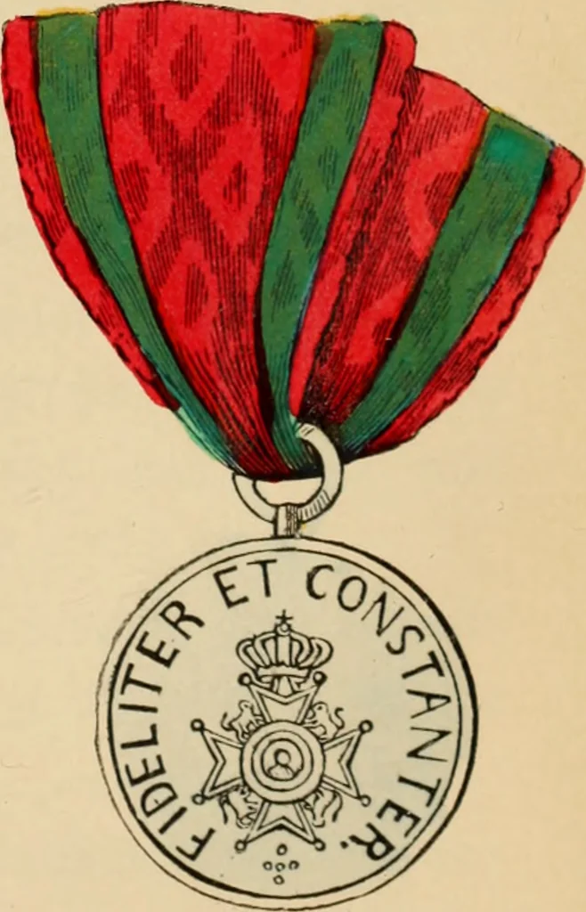 An illustration from The book of orders of knighthood and decorations of honour of all nations ..., 1858, leaf 590