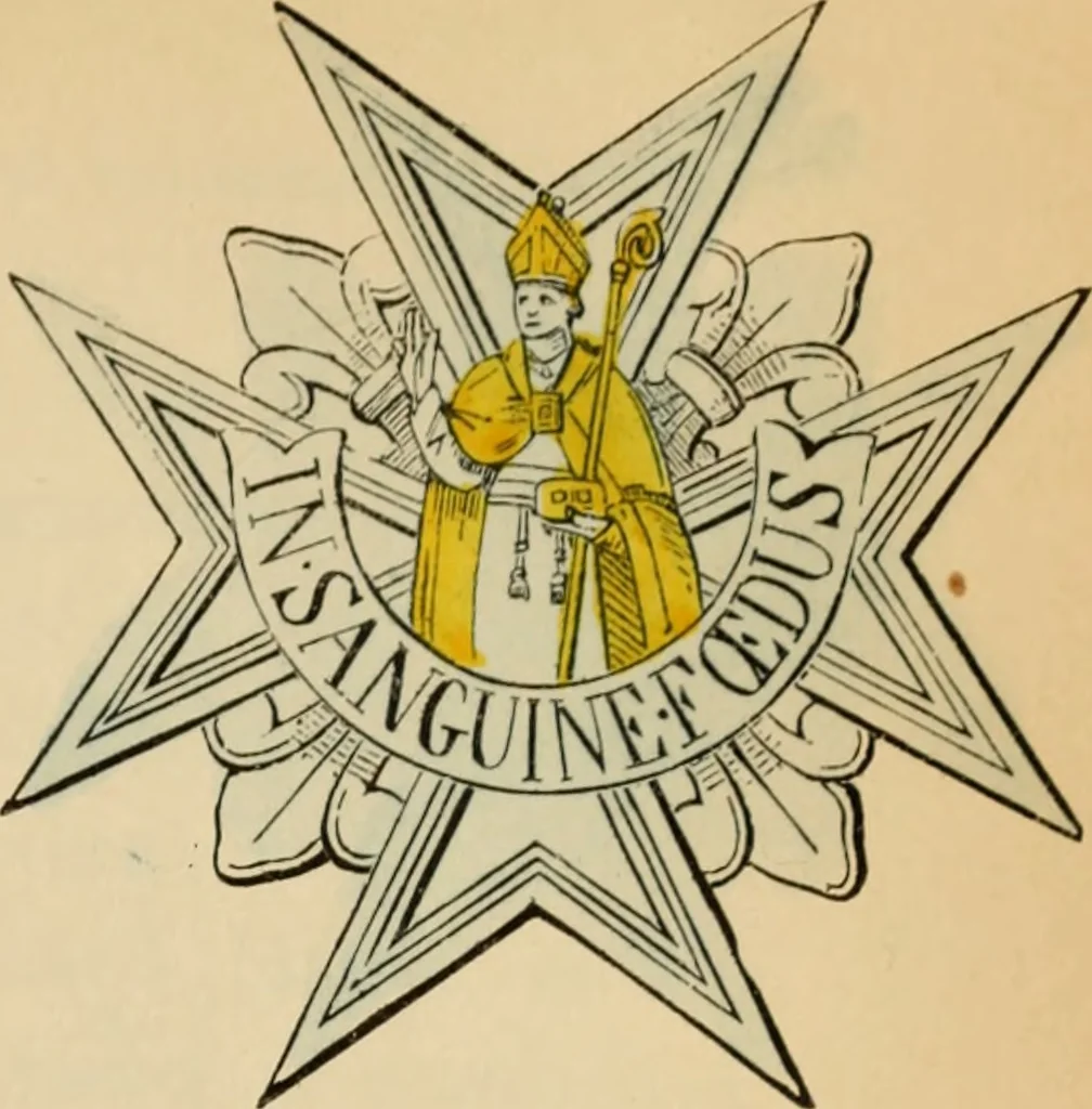An illustration from The book of orders of knighthood and decorations of honour of all nations ..., 1858, leaf 622