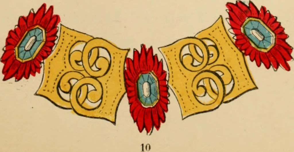 An illustration from The book of orders of knighthood and decorations of honour of all nations ..., 1858, leaf 658