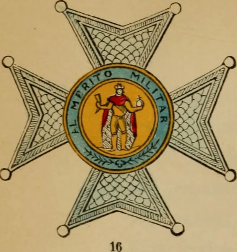An illustration from The book of orders of knighthood and decorations of honour of all nations ..., 1858, leaf 663