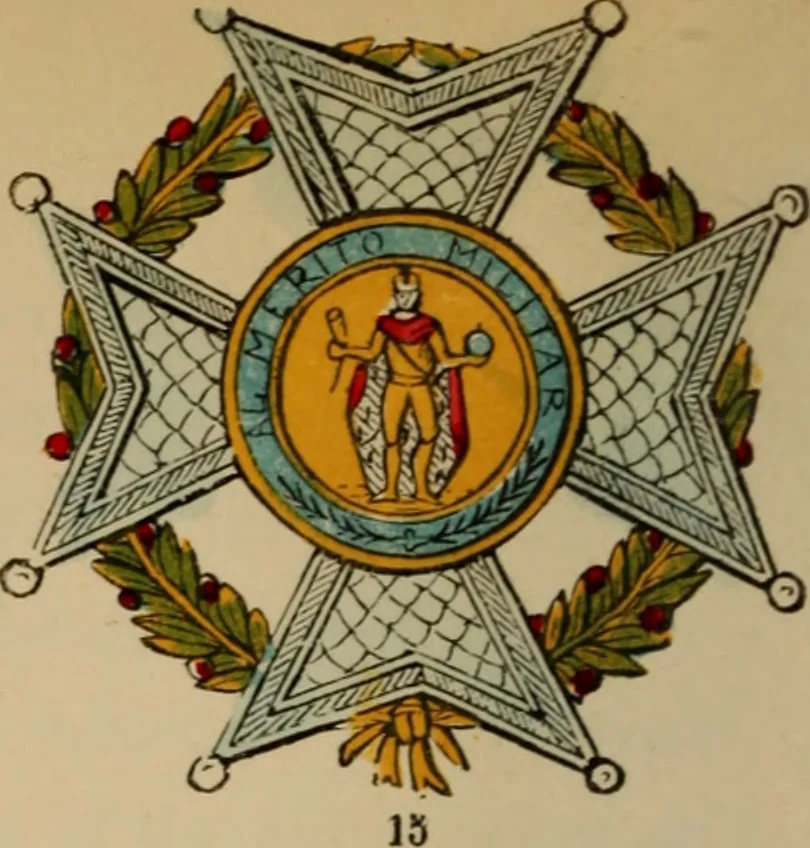 An illustration from The book of orders of knighthood and decorations of honour of all nations ..., 1858, leaf 663
