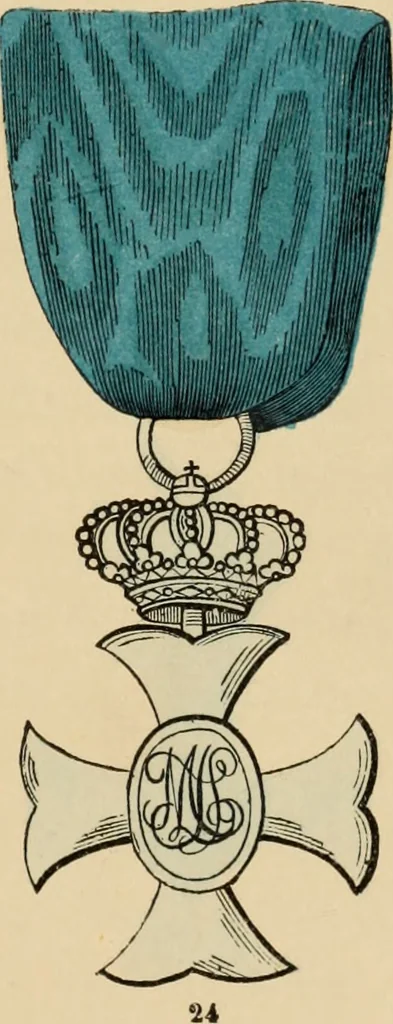 An illustration from The book of orders of knighthood and decorations of honour of all nations ..., 1858, leaf 674