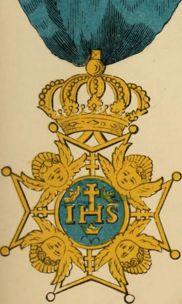 An illustration from The book of orders of knighthood and decorations of honour of all nations ..., 1858, leaf 690
