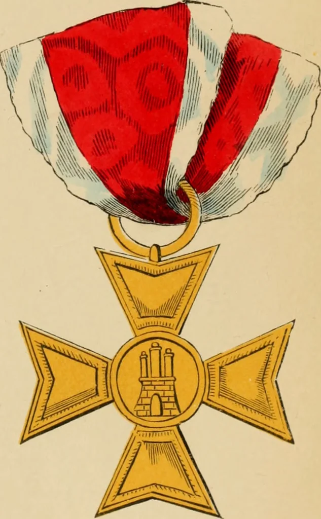 An illustration from The book of orders of knighthood and decorations of honour of all nations ..., 1858, leaf 716