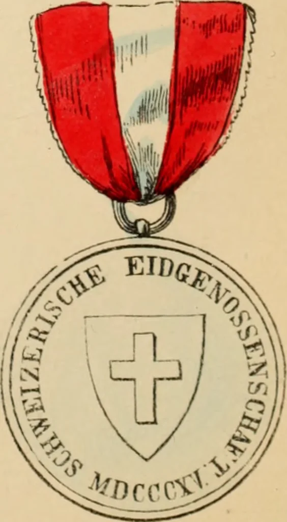 An illustration from The book of orders of knighthood and decorations of honour of all nations ..., 1858, leaf 716