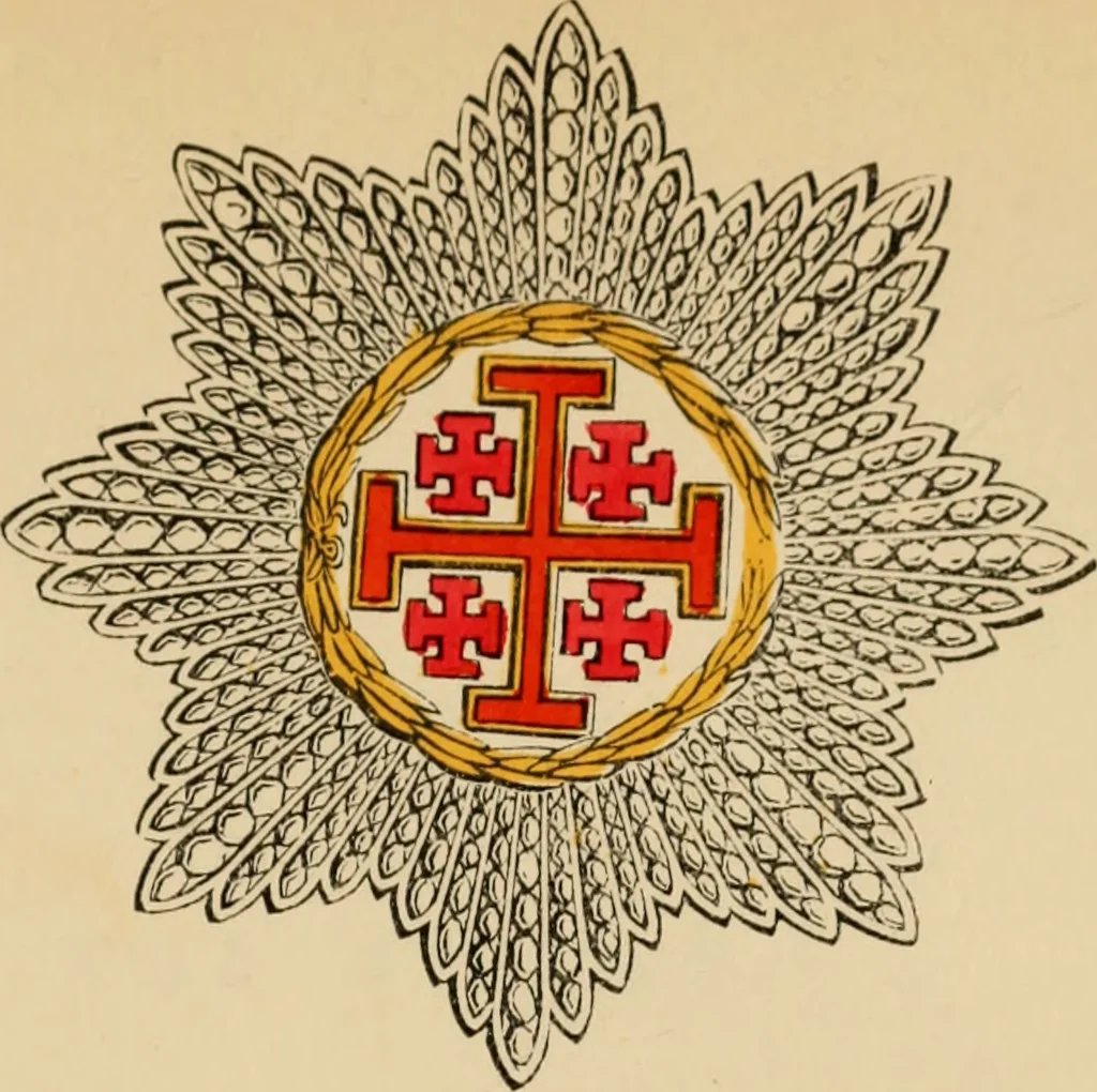An illustration from The book of orders of knighthood and decorations of honour of all nations ..., 1858, leaf 720